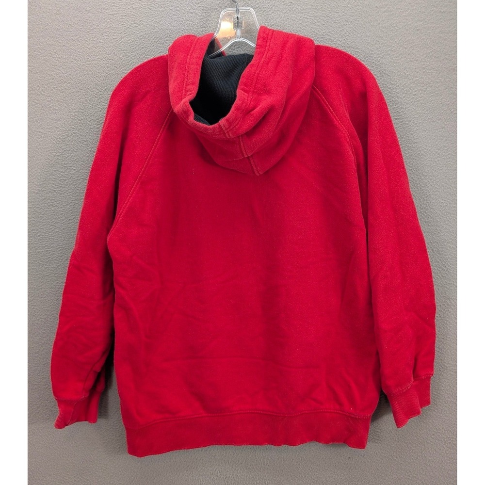Vintage South Pole Hoodie Sweatshirt Women's L 16-18 Red Y2K Streetwear Outdoor - Picture 4 of 8